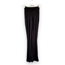 Ladies black slinky flares - ladies,