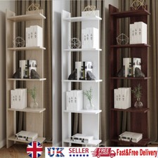 5 Tiers Narrow Tall Bookcase Shelf Display Unit Bookshelf Storage Furniture Unit