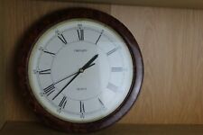 Vintage retro Wellington quartz tortoise shell style plastic wall clock.