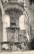 L.103 ISLE OF WIGHT -  LL POSTCARD PARISH CHURCH, NEWPORT  [LL4] - Corner Bend