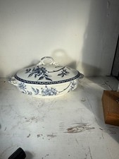 Vintage Blue White Floral