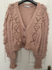 NWOT Zara Pink Textured Knit