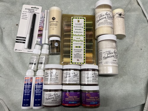 Lot embossing pens - of,