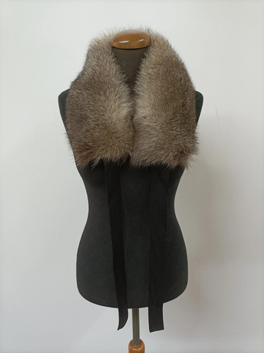 Real fur fox collar - collar, in