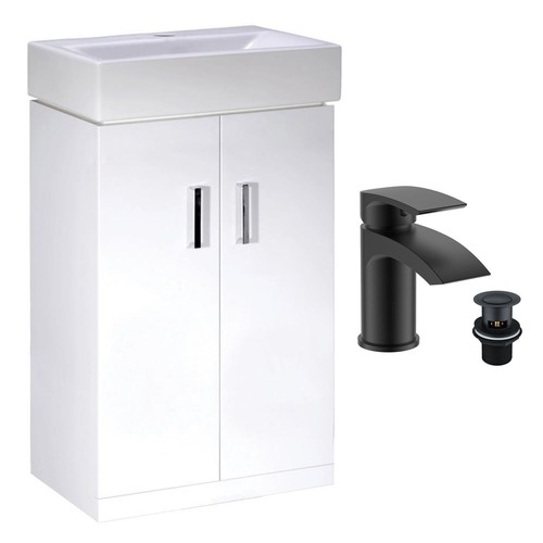 450mm gloss white - white, door