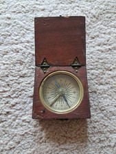 Antique 19thC MAHOGANY & BRASS
