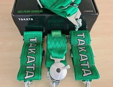 Takata 4 Point Harness GREEN -
