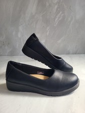 Cotton Traders Black Low Wedge