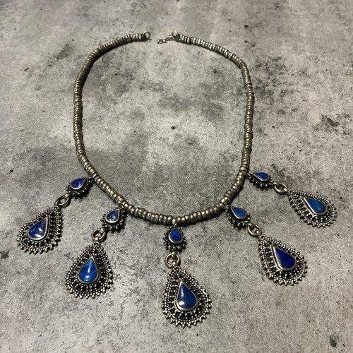 Vintage ethnic silver lapis - vintage,