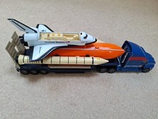 Vintage Matchbox Die Cast Mega-Rig Space Shuttle Low Loader Transporter 1990's