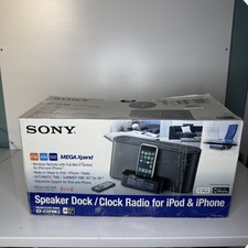 SONY Dream Machine ICF- C1iPMK2 Alarm Clock Radio FM/AM iPod Dock Tested Boxed 