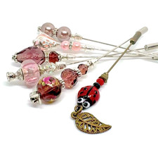 Handmade hat pins - 6, x