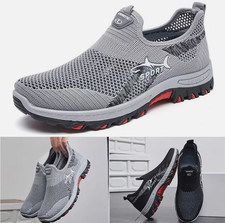 MENS SHOES TRAINERS WALK LIGHTWEIGHT SPORTS PUMPS CASUAL SLIP ON RUNNING