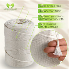 Macrame Yarn Cord 3mm 200m