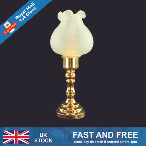 Dolls house tall floral lamp - dolls,