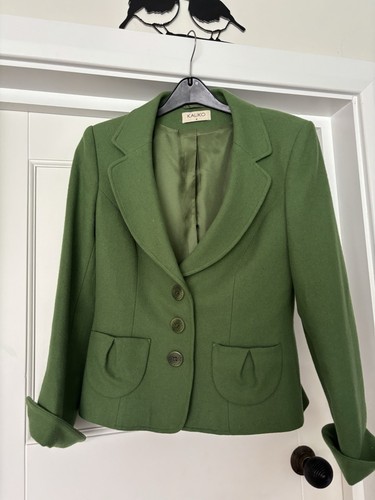 Kaliko green part - green, wool