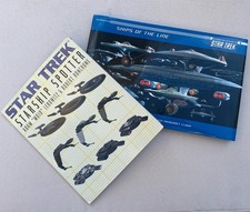 Star Trek Books x2  ‘Ships of the Line’ and  ‘Starship Spotter’  - Used VGC