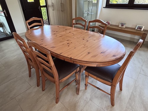 Ducal oval extendable pine - extendable,