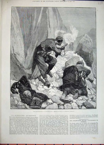 Original old antique print - original,