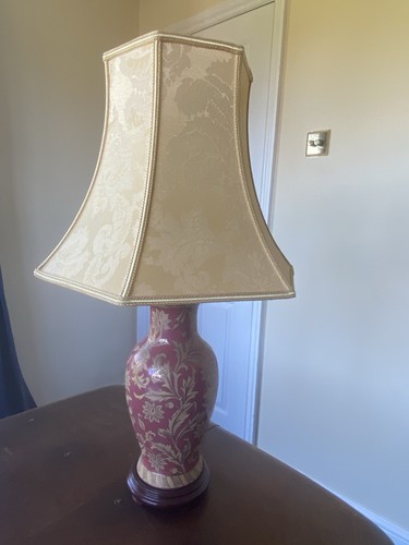 Table lamp porcelain red - table,