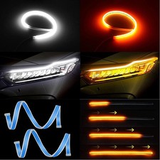 Car Sequential LED Strip Turn Signal DRL Daytime Running Light Indicator Lamp