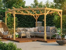 Wooden Pergola Corner Kit 3x3m