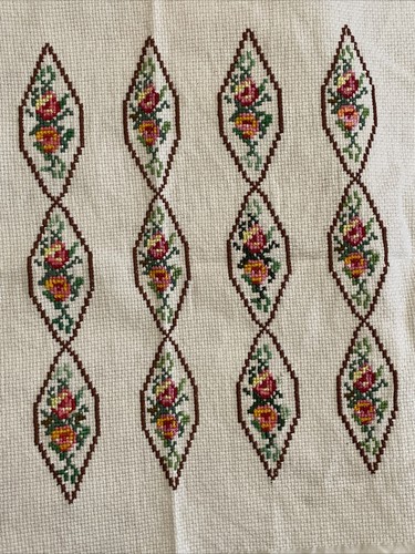 Handmade cross stitch - cross,