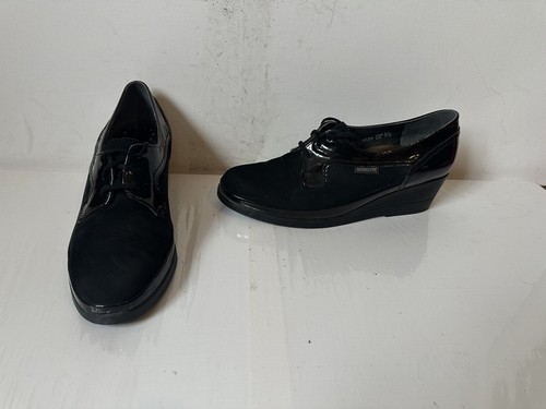 Mephisto air jet leather shoes - jet,