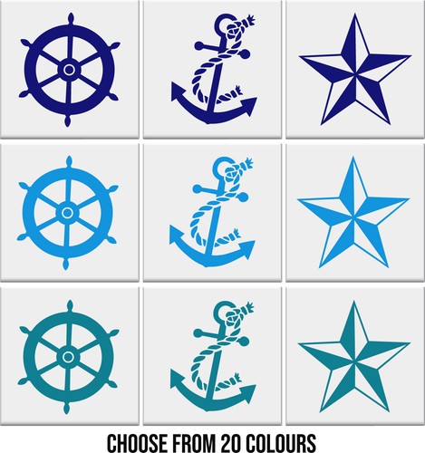 Bathroom tile stickers ships - tile,