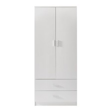 Tall 2 Door 2 Drawer Wardrobe