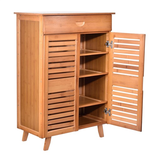 Large wooden shoe cabinet - large,