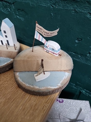 Wooden seaside ornaments - wooden,