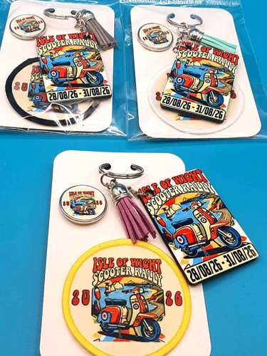 Scooter rally sew patch - sew,