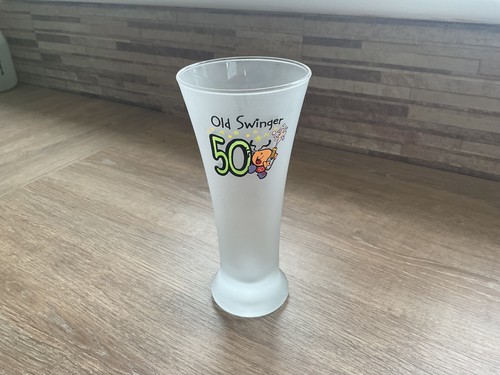 50th birthday glass schooner