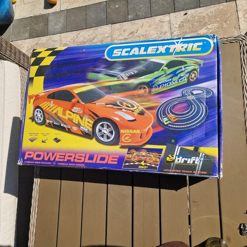 Scalextric powerslide set with - set,