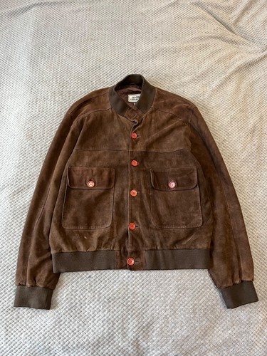Vtg gianni versace brown - versace, suede