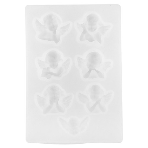 White silicone angel - baby, mold