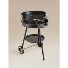 Black 40cm Trolley BBQ /