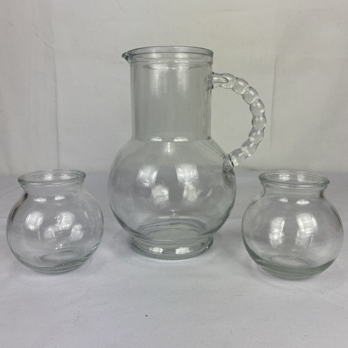 Lot clear glass pitcher - lot, of
