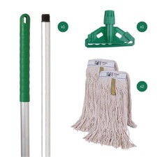 Kentucky Mop Set Complete with Extra Mop Head - Green