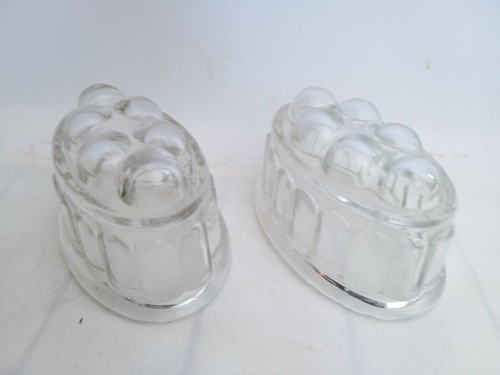 Vintage jelly moulds clear - vintage,