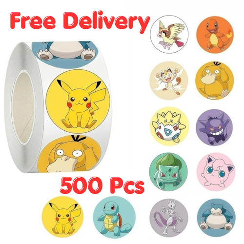 Pokemon stickers 500 pack - stickers,