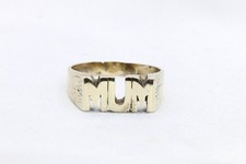 9ct Yellow Gold Mum Ring Size