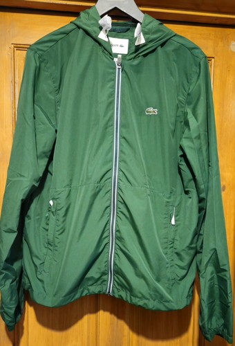 Lacoste green zip jacket - zip,
