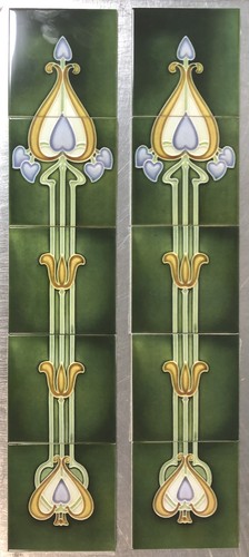 New art nouveau - art, fireplace