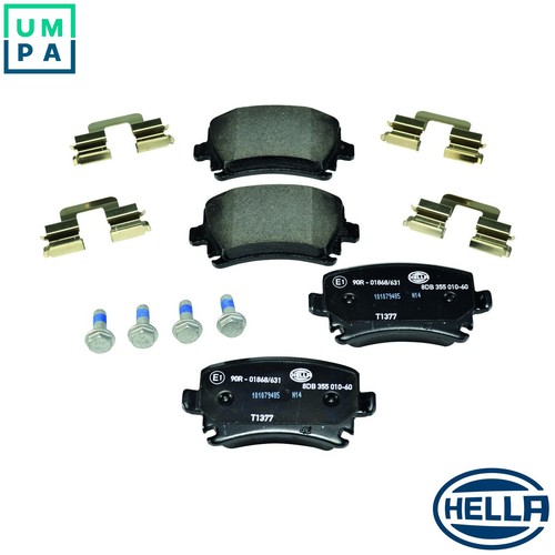 Brake pad set disc - pad, 8db