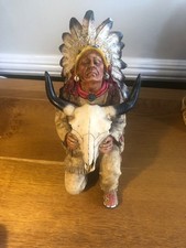 Native american statue - native,