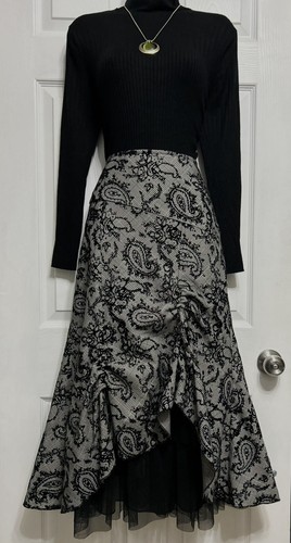 Per una black - velvet, paisley