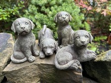 Set of 4 Puppy Dog Garden