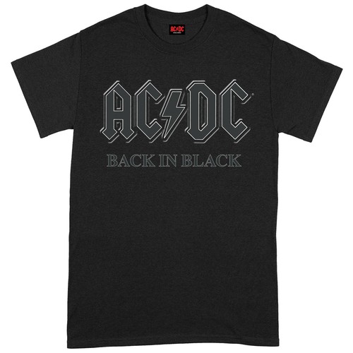 Shirt back in - ac/dc, black